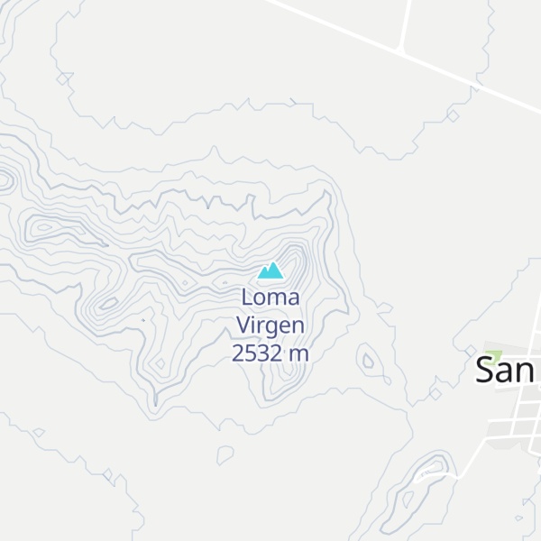 Map of Loma Virgen