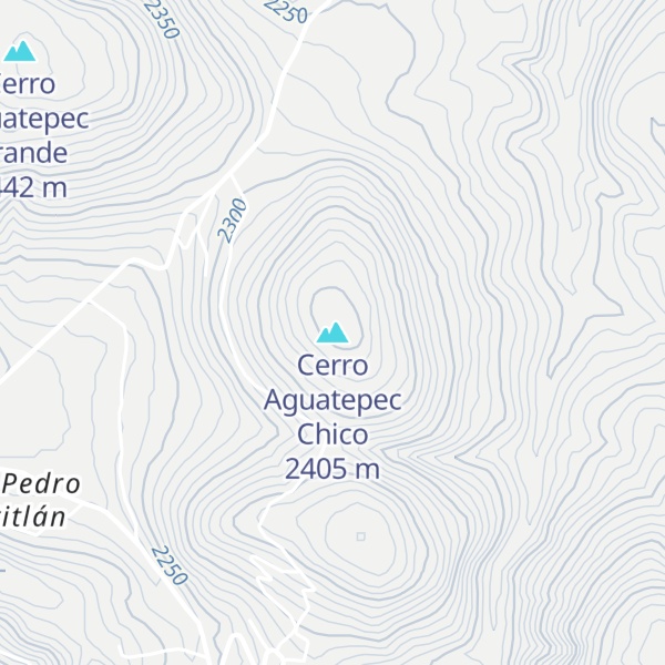 Map of Cerro Aguatepec Chico