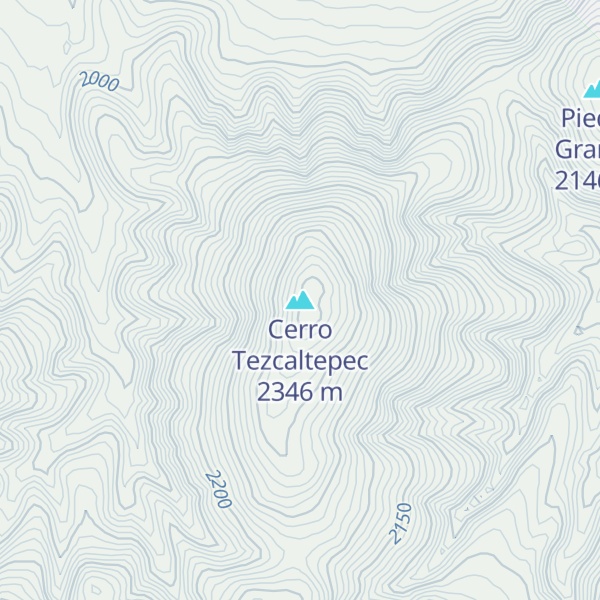 Map of Cerro Tezcaltepec
