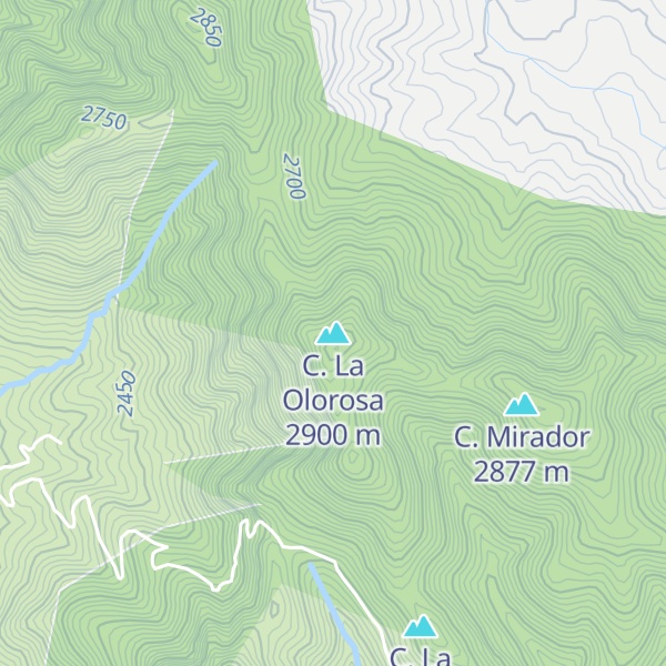 Map of C. La Olorosa