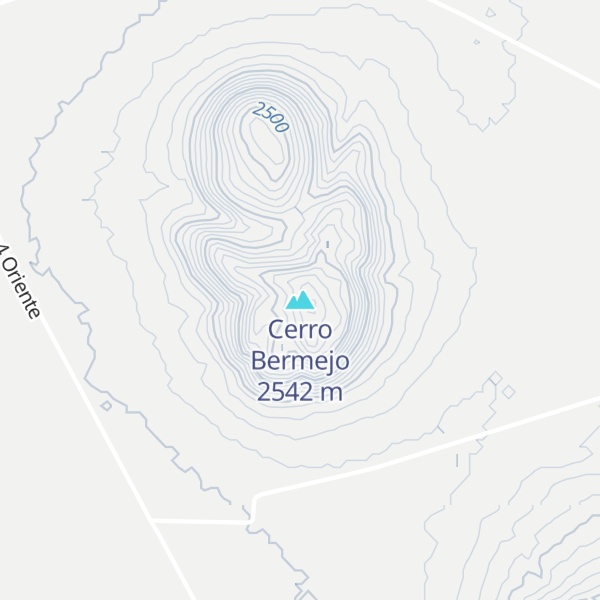 Map of Cerro Bermejo