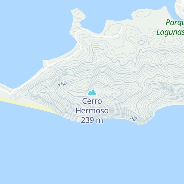 Map of Cerro Hermoso