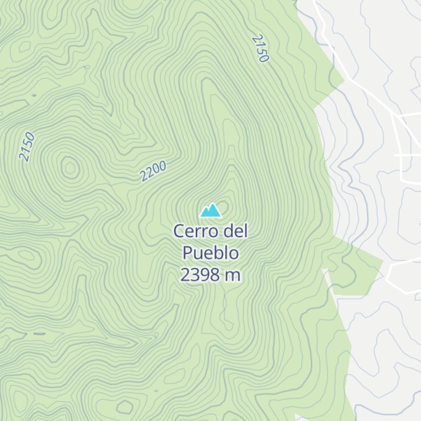 Map of Cerro del Pueblo