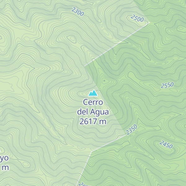 Map of Cerro del Agua