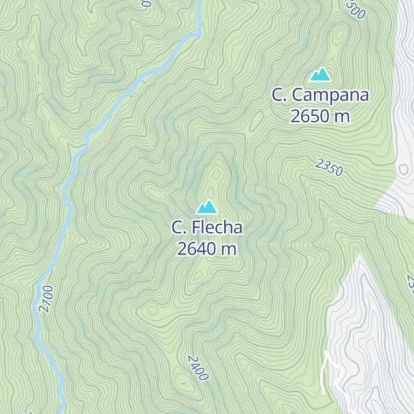 Map of C. Flecha