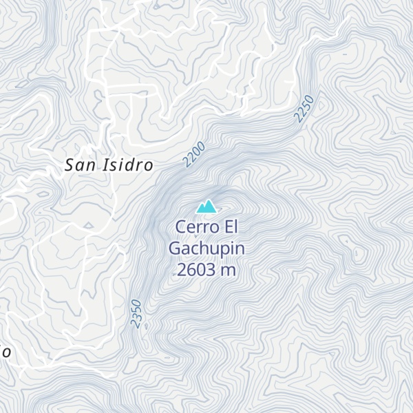 Map of Cerro El Gachupin