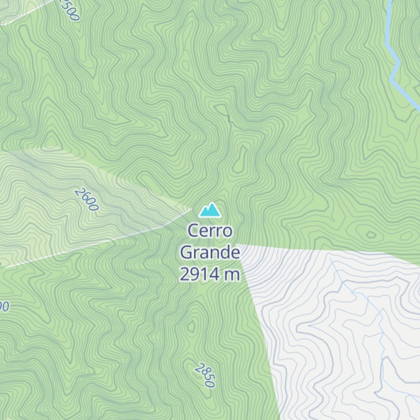 Map of Cerro Grande