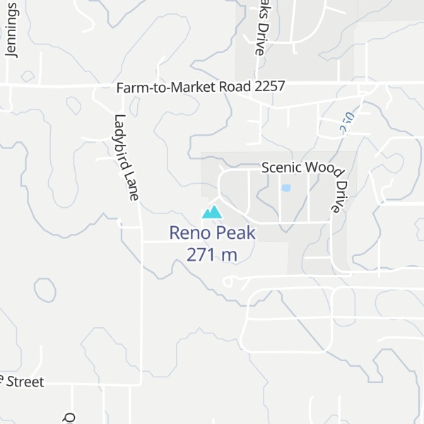 Map of Reno Peak