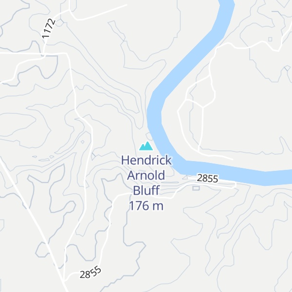 Map of Hendrick Arnold Bluff