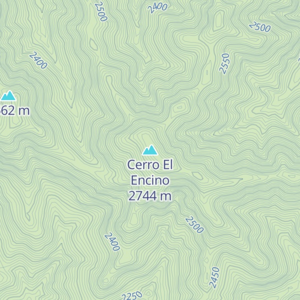 Map of Cerro El Encino