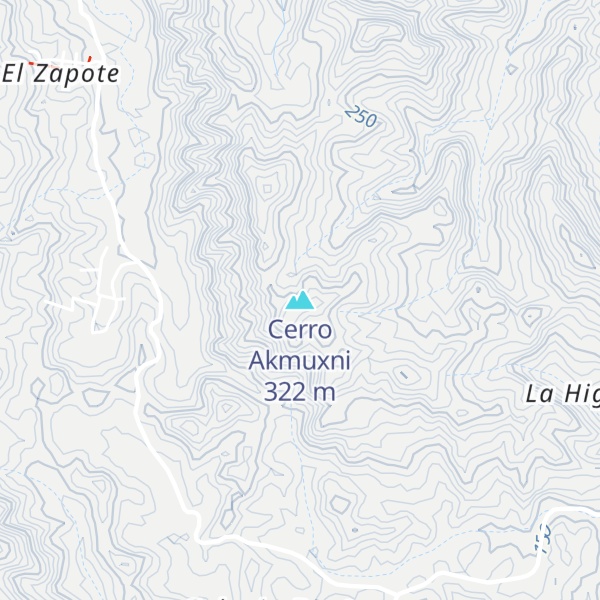 Map of Cerro Akmuxni