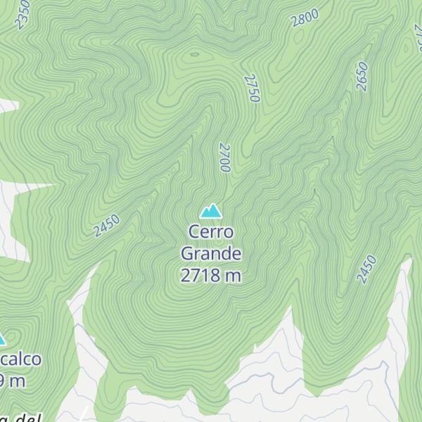 Map of Cerro Grande