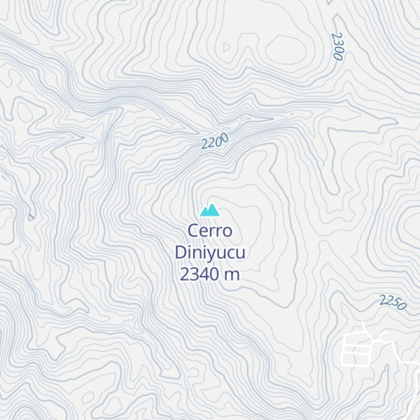 Map of Cerro Diniyucu