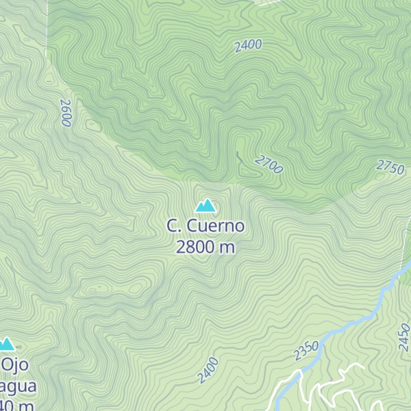 Map of C. Cuerno