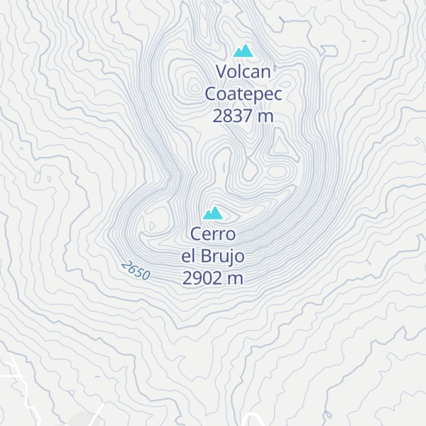 Map of Cerro el Brujo