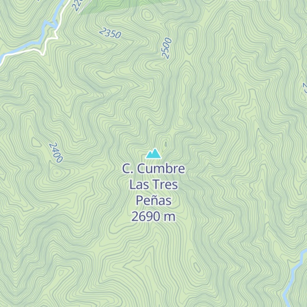 Map of C. Cumbre Las Tres Peñas