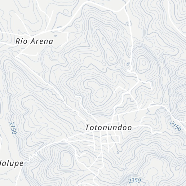 Map of Cerro Canoa