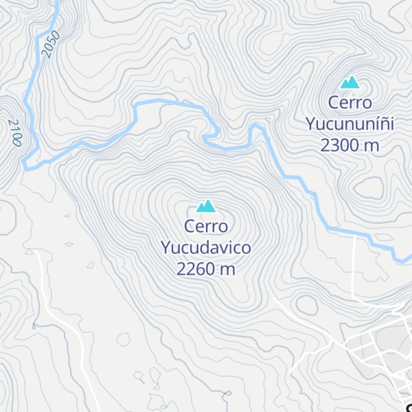 Map of Cerro Yucudavico