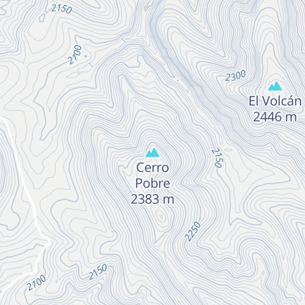 Map of Cerro Pobre