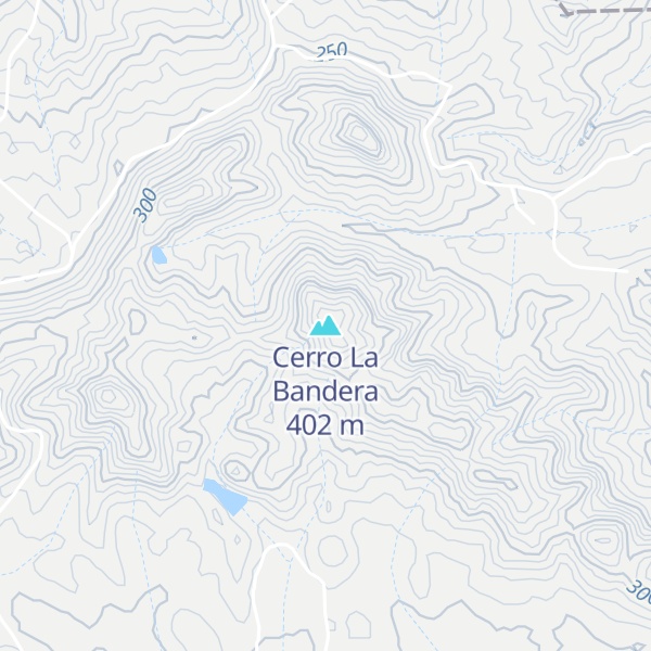 Map of Cerro La Bandera