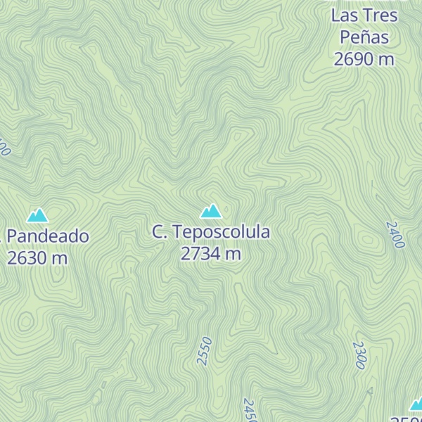 Map of C. Teposcolula