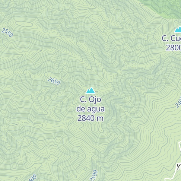 Map of C. Ojo de agua