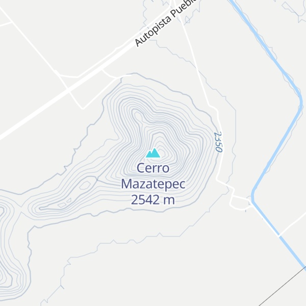 Map of Cerro Mazatepec