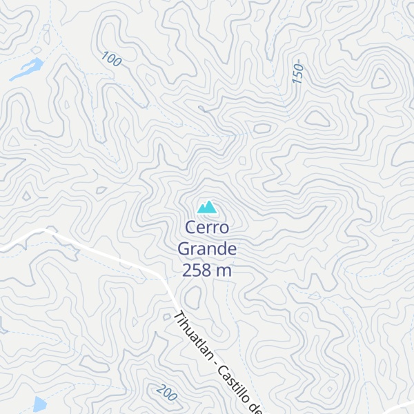 Map of Cerro Grande