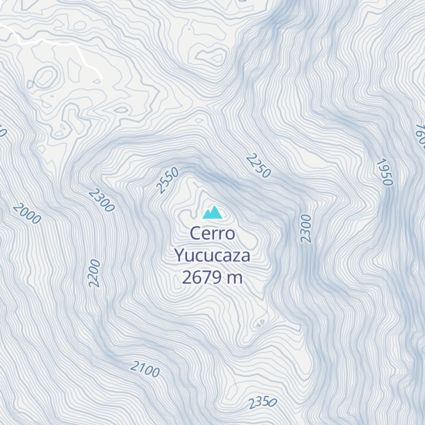 Map of Cerro Yucucaza