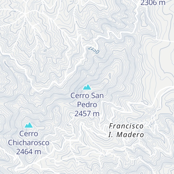Map of Cerro San Pedro