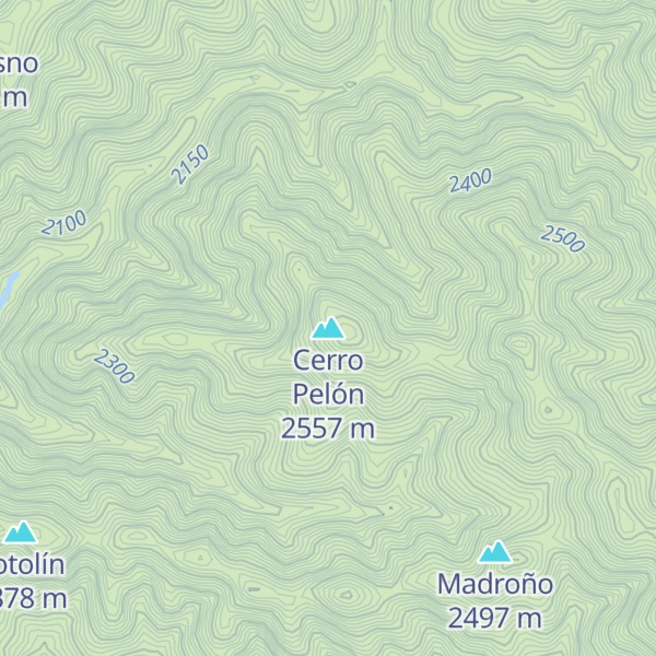 Map of Cerro Pelón