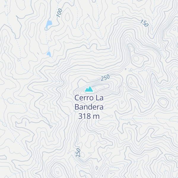 Map of Cerro La Bandera