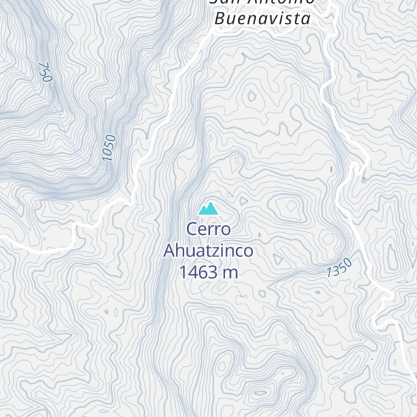 Map of Cerro Ahuatzinco