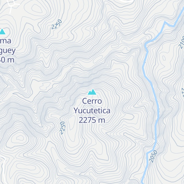 Map of Cerro Yucutetica