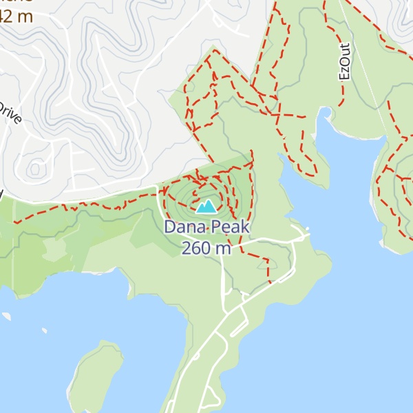 Map of Dana Peak