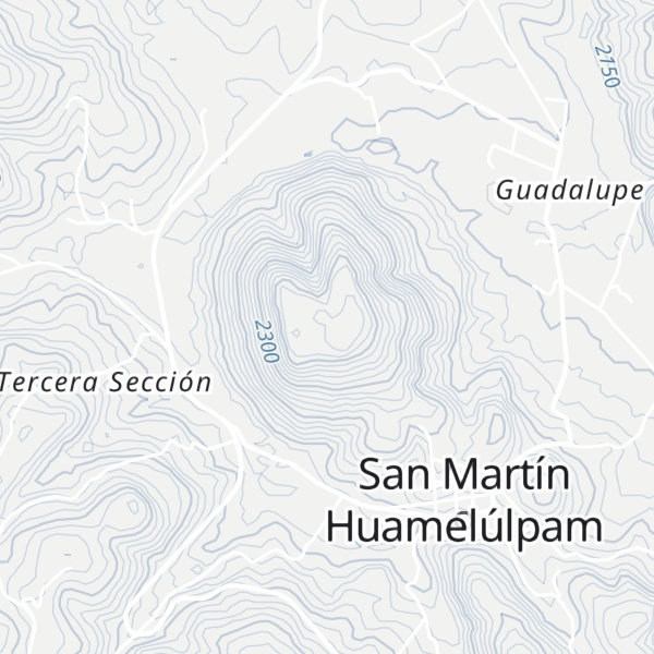 Map of Cerro Volado