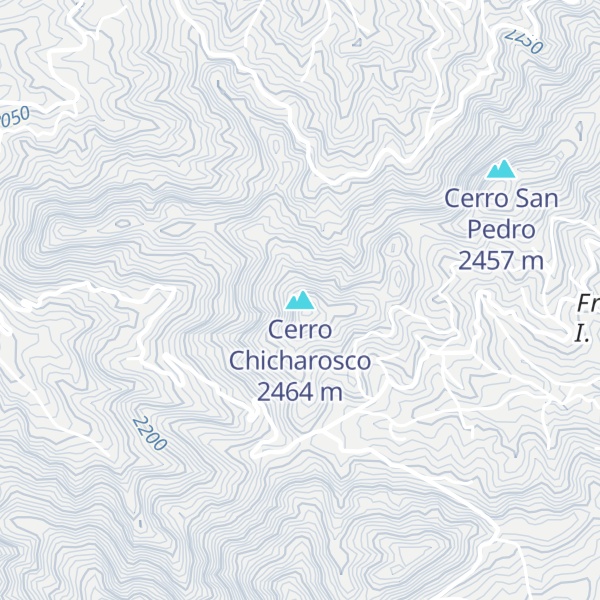 Map of Cerro Chicharosco