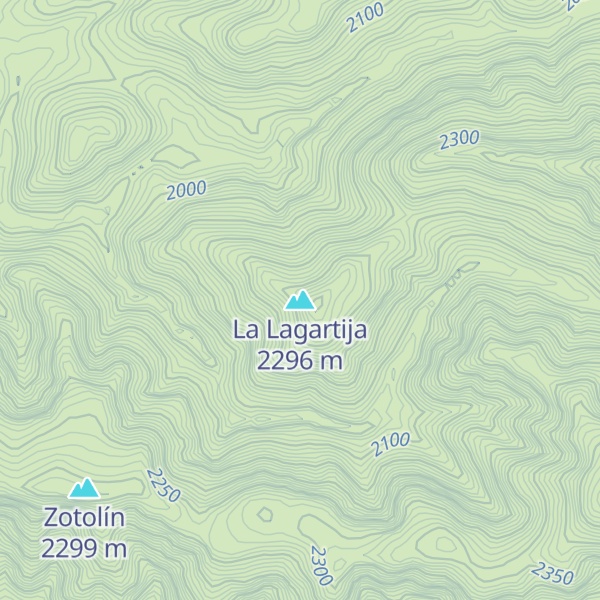 Map of La Lagartija