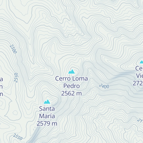Map of Cerro Loma Pedro