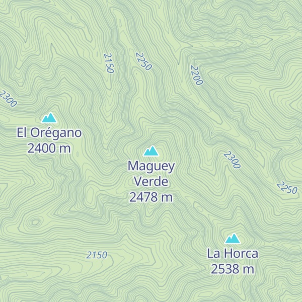 Map of Maguey Verde