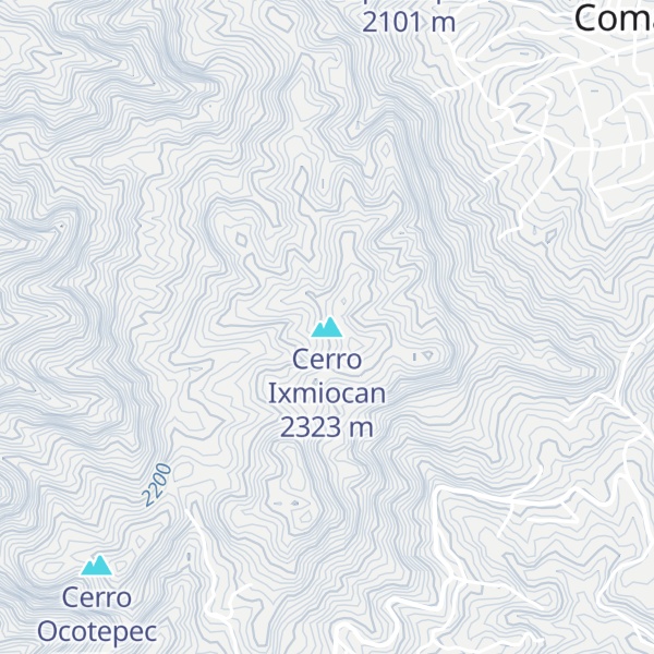 Map of Cerro Ixmiocan