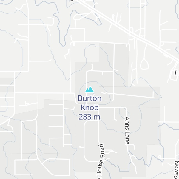 Map of Burton Knob