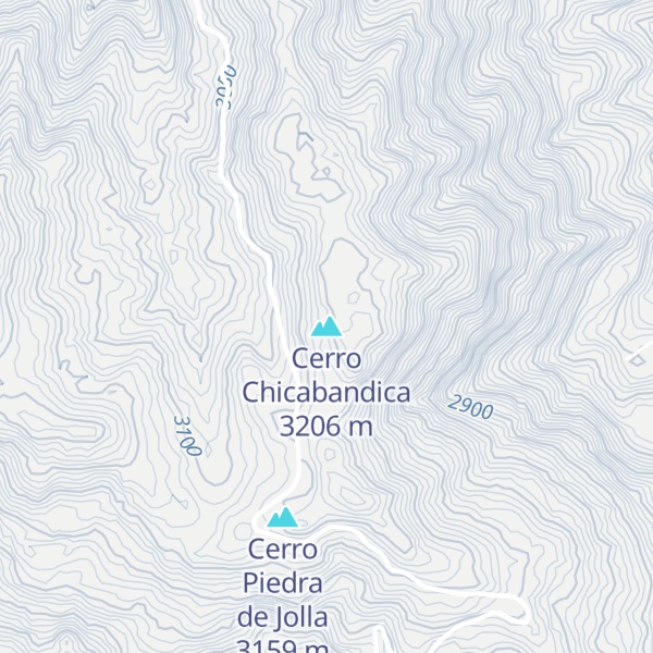 Map of Cerro Chicabandica