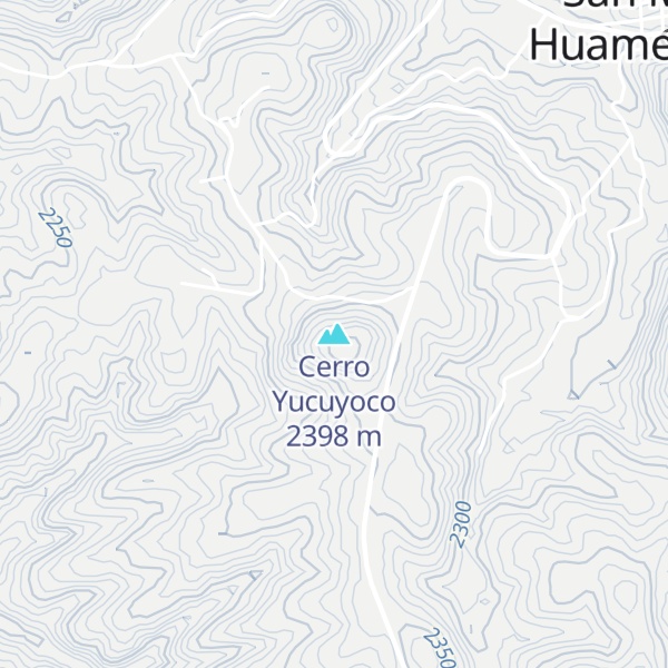 Map of Cerro Yucuyoco