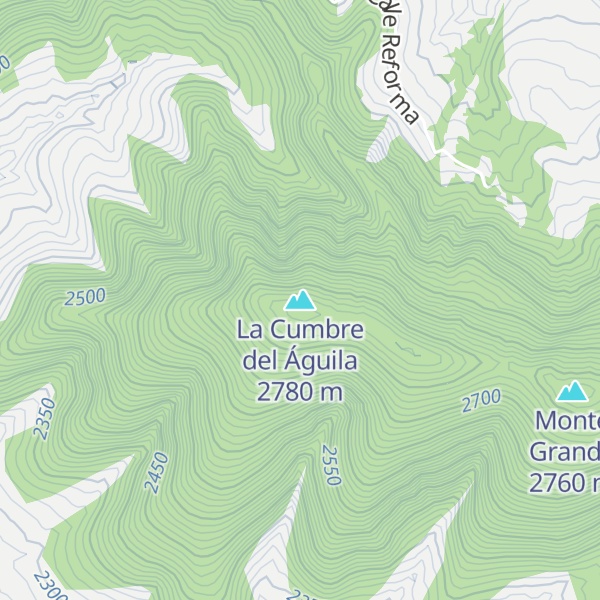 Map of La Cumbre del Águila