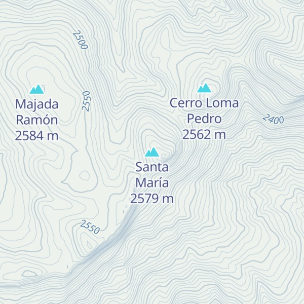 Map of Santa María