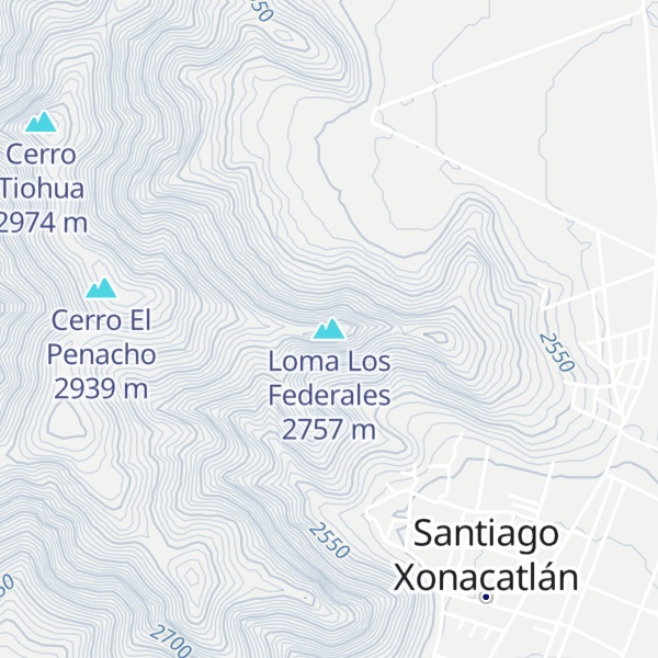 Map of Loma Los Federales