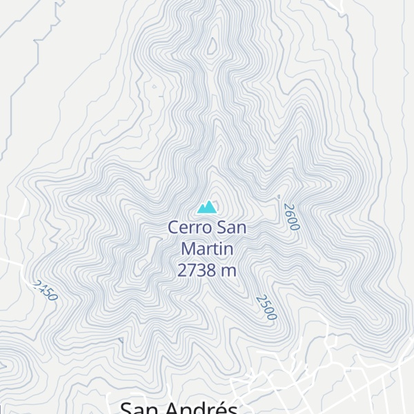 Map of Cerro San Martin