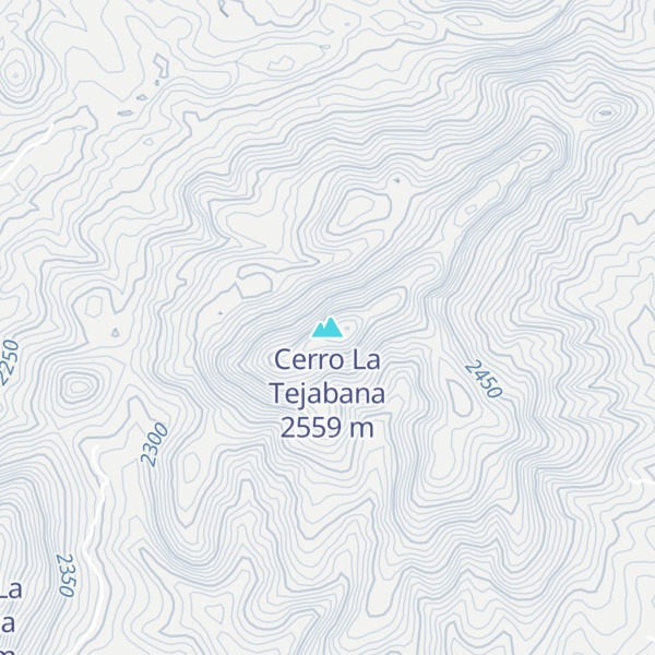 Map of Cerro La Tejabana