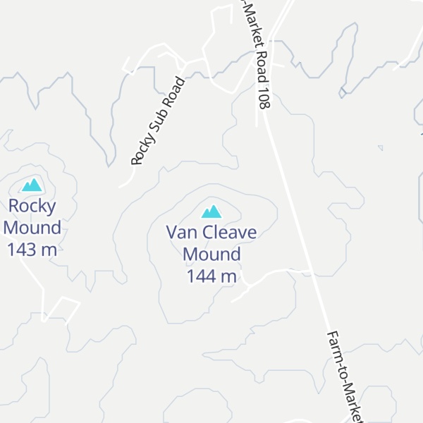 Map of Van Cleave Mound